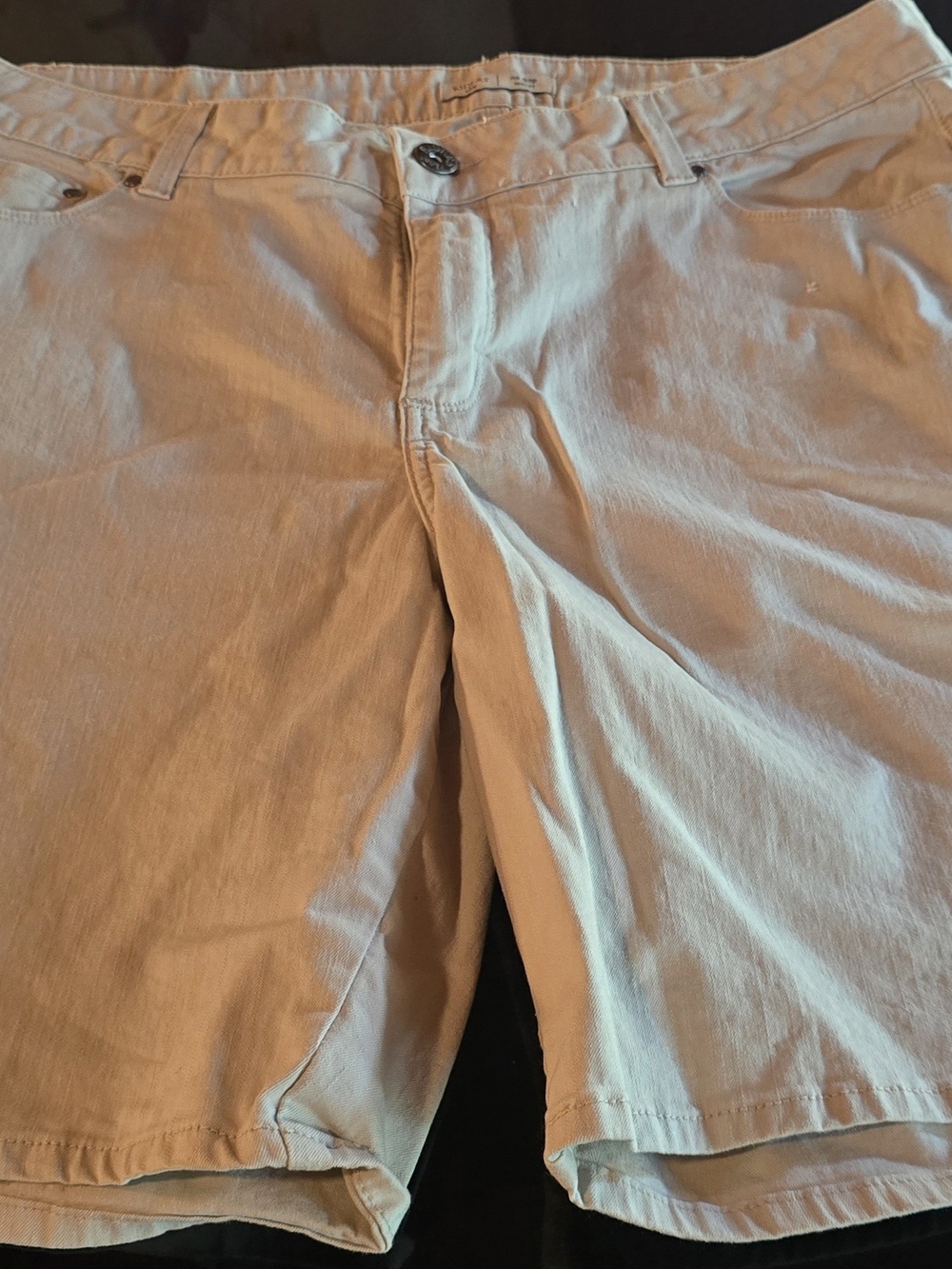 Riders by Lee Light Khaki Shorts with Branded Button